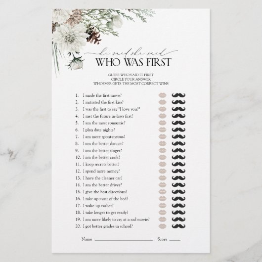 Elegant zei hij dat ze zei Winter Vrijgezellenfees (Voorkant)