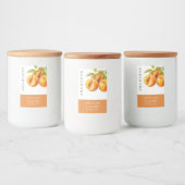 Elegant Zelfgemaakt Abrikozenjam Label Voedselcontainer Etiket (Flessen)