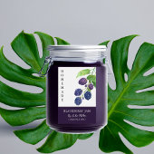 Elegant Zelfgemaakt BlackBerry Jam Label Voedselcontainer Etiket