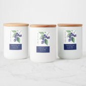 Elegant Zelfgemaakt Blueberry Jam Label Voedselcontainer Etiket (Flessen)