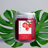 Elegant zelfgemaakt cranberryjam etiket