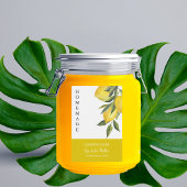 Elegant Zelfgemaakt Lemon Jam Label Voedselcontainer Etiket