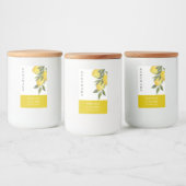 Elegant Zelfgemaakt Lemon Jam Label Voedselcontainer Etiket (Flessen)