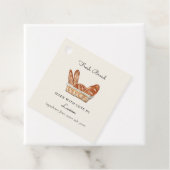 Elegant zelfgemaakt vers brood bedankjes labels (In situ)