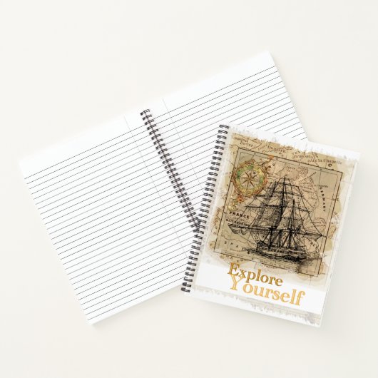 Elegant Zelfverbetering Quote Cool Sjabloon Top Notitieboek (Binnen)