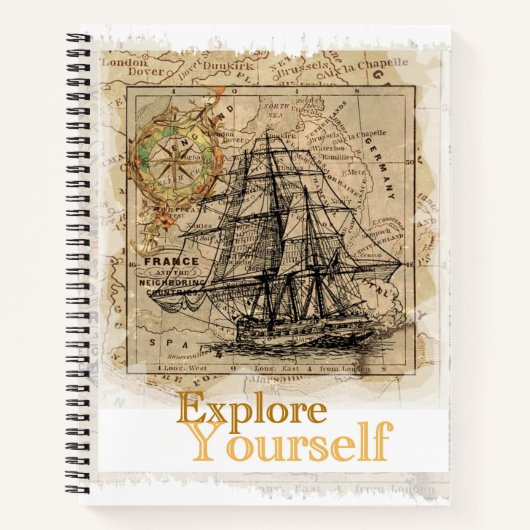 Elegant Zelfverbetering Quote Cool Sjabloon Top Notitieboek (Voorkant)