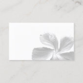 Elegant Zen Floral Visitekaartje (Achterkant)