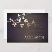 Elegant Zen Gold Branch Spa Cadeaubon (Voorkant / Achterkant)