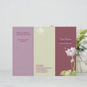 Elegant Zen Lotus Tri Fold Business Brochures (Staand voorkant)