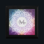 Elegant Zen Mandala Design Personalized Cadeaudoosje<br><div class="desc">Aangepaste afspeeldoos met decoratief mandala-ontwerp.</div>
