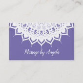 Elegant Zen Massage Two Side Visitekaartjes (Voorkant)