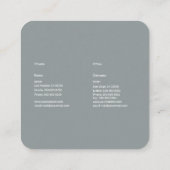Elegant Zen Vierkante Visitekaartje (Achterkant)