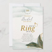 Elegant zet een ring op het Vrijgezellenfeesten Ta Kaart (Achterkant)