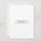 Elegant zeventig 70ste verjaardag Eenvoudig feest Kaart (Achterkant)