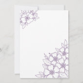 Elegant zeventig Paarse 70ste verjaardagsfeestje Kaart (Achterkant)