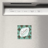Elegant ziet "Delicates" waslabel Magnet (Insitu (Vaatwasser))