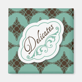 Elegant ziet "Delicates" waslabel Magnet