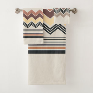 Elegant Zig Zag Bad Handdoek