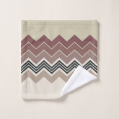 Elegant Zig Zag Bad Handdoek (Wasdoekje)