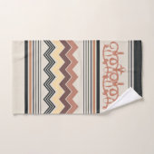 Elegant Zig Zag Bad Handdoek (Handdoek)