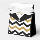 Elegant Zig Zag Pattern Bedankdoosjes (Voorkant Zijde)