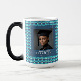 Elegant Zigzag Patroon Cadeau Voor Afgestudeerde Magische Mok
