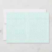 Elegant Zigzag Wedding Invitting Kaart (Achterkant)