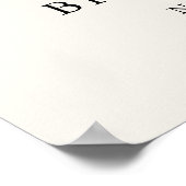 Elegant Zij Heeft Haar Bruidsfeest Honing Ontvangs Poster (Hoek)