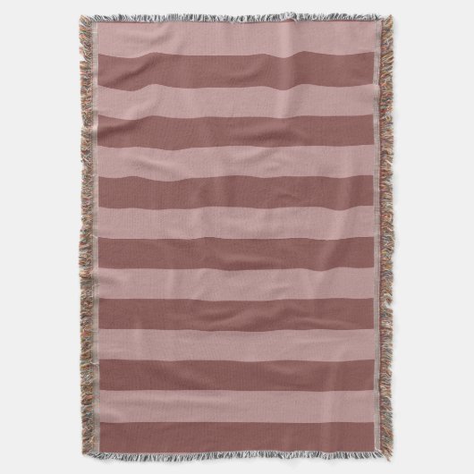 Elegant zijde Roos en verlegen roze gestreept patr Deken (Voorkant Verticaal)