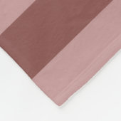 Elegant zijde Roos en verlegen roze gestreept patr Fleece Deken (Hoek)