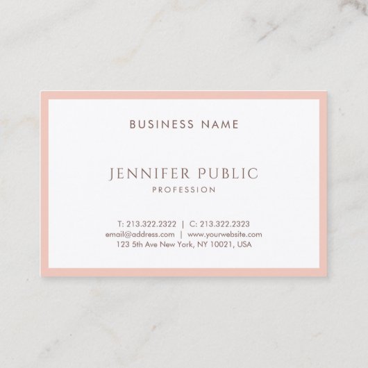 Elegant zijderoute, moderne, stijlvolle luxe luxe visitekaartje (Achterkant)