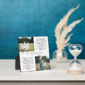 Elegant Zijn & Hers Wedding Vows Minimaal Twee Fot Fotoplaat (Insitu)