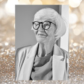 Elegant Zilver 75e Verjaardag Foto Kaart