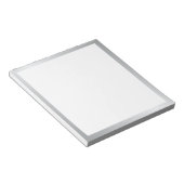 Elegant Zilver Blank Notitieblok (Schuin)