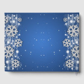 Elegant Zilver Blauw 50e Verjaardag Winter Glitter Gastenboek (Achterkant)