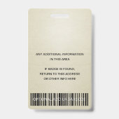 ELEGANT ZILVER BLEEK GOUD VIP EVENEMENTENTOEGANGS BADGE (Achterkant)