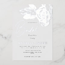 Elegant zilver bloemig Vrijgezellenfeest echt