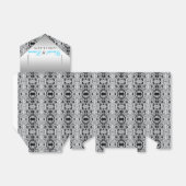 Elegant zilver en Blauwgroen blauw bruiloft Bedankdoosjes (Uitgevouwen)