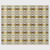 Elegant zilver en goud cadeaupapier (Vlak)