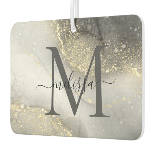 Elegant zilver en goud luchtverfrisser (Links)