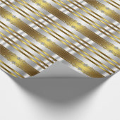 Elegant zilver- en goudkleurig cadeauverpakkings p cadeaupapier (Hoek)