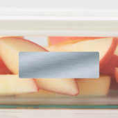 Elegant zilver faux geborsteld metaal labels (Aangebracht)