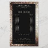 Elegant zilver goud aan beide zijden flyer (Voorkant)