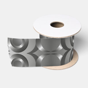 Elegant Zilver Grijs Cirkels Metallic look Lint