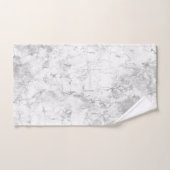 Elegant zilver marmer bad handdoek (Handdoek)