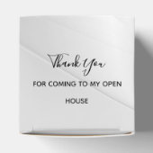 Elegant Zilver Onroerend Goed Bedankdoosjes (Bovenkant)