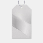 Elegant Zilver Onroerend Goed Cadeaulabel (Achterkant)