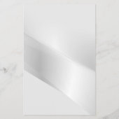 Elegant Zilver Onroerend Goed Flyer (Achterkant)