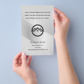 Elegant Zilver Onroerend Goed Flyer (Hand)