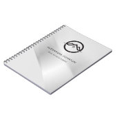 Elegant Zilver Onroerend Goed Notitieboek (Linkerzijde)